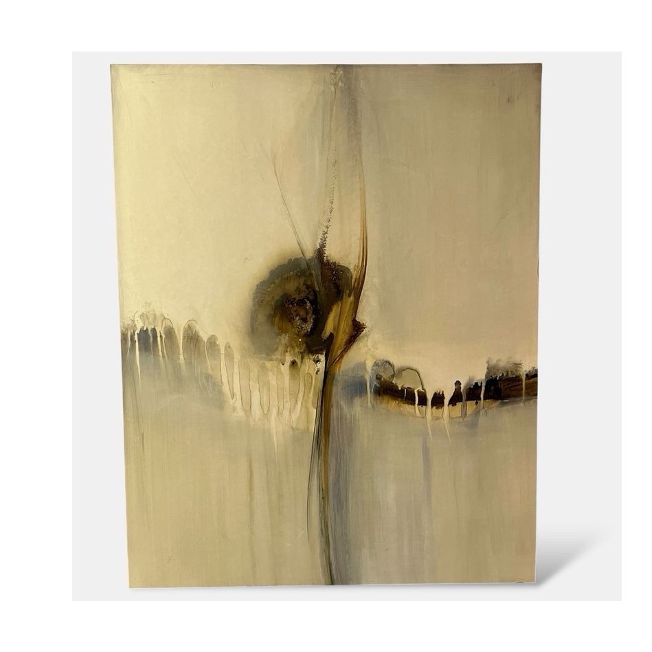 Sarah Stockstill “Luna I” Abstract Acrylic 30×24 Gallery Mounted Modern Art