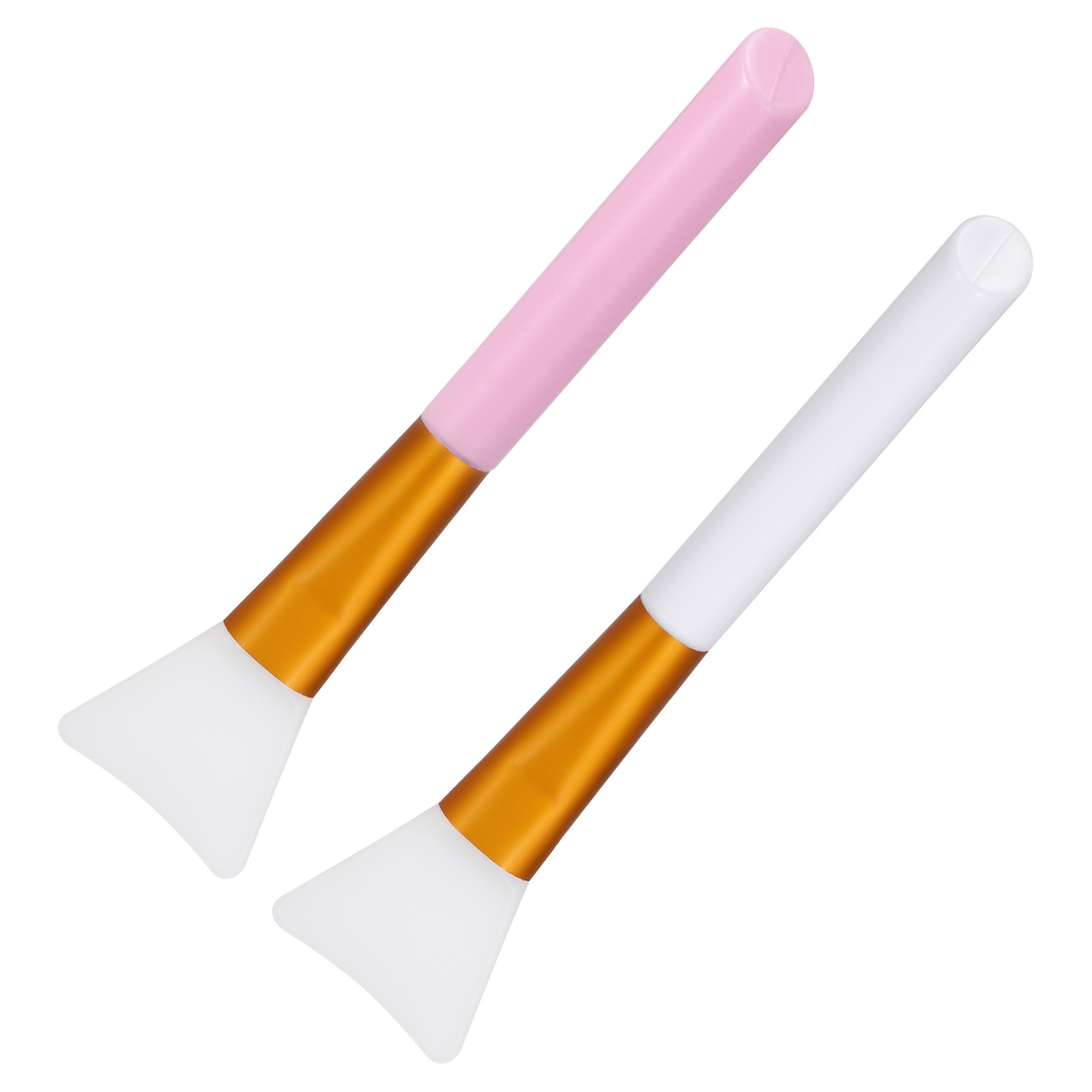 Silicone Epoxy Brushes White, Pink Applicator DIY Brush, Pack of 2