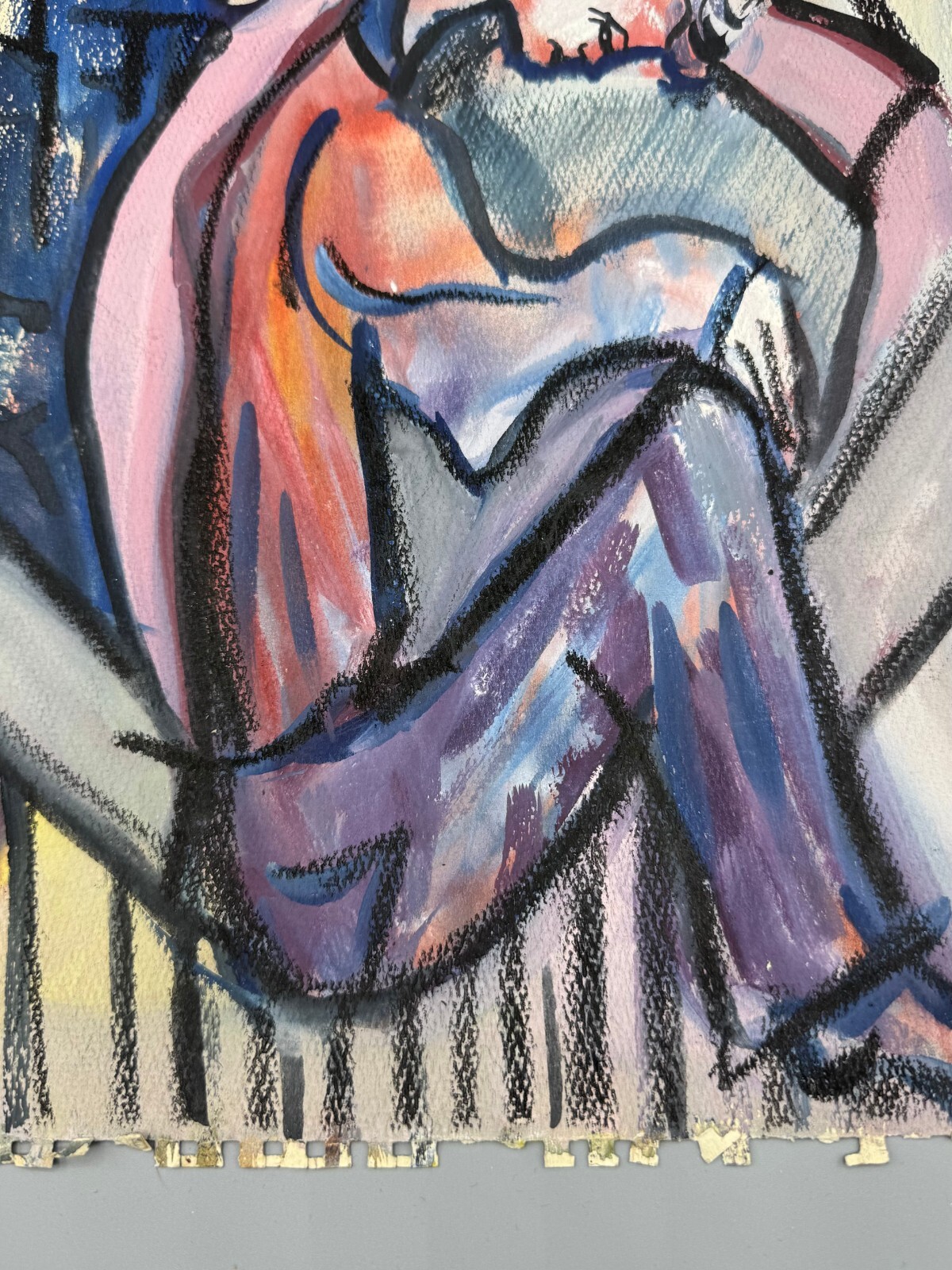 CONSTANCE KANE 1960 ORIGINAL UNIQUE FIGURATIVE WORK ON PAPER
