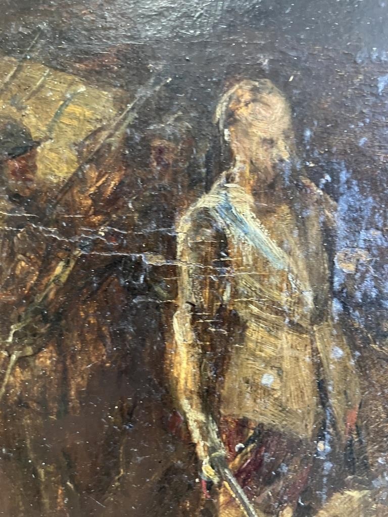 ANTIQUE OIL PAINTING John Seymour LUCAS (1849-1923) The Confrontation To $36,500