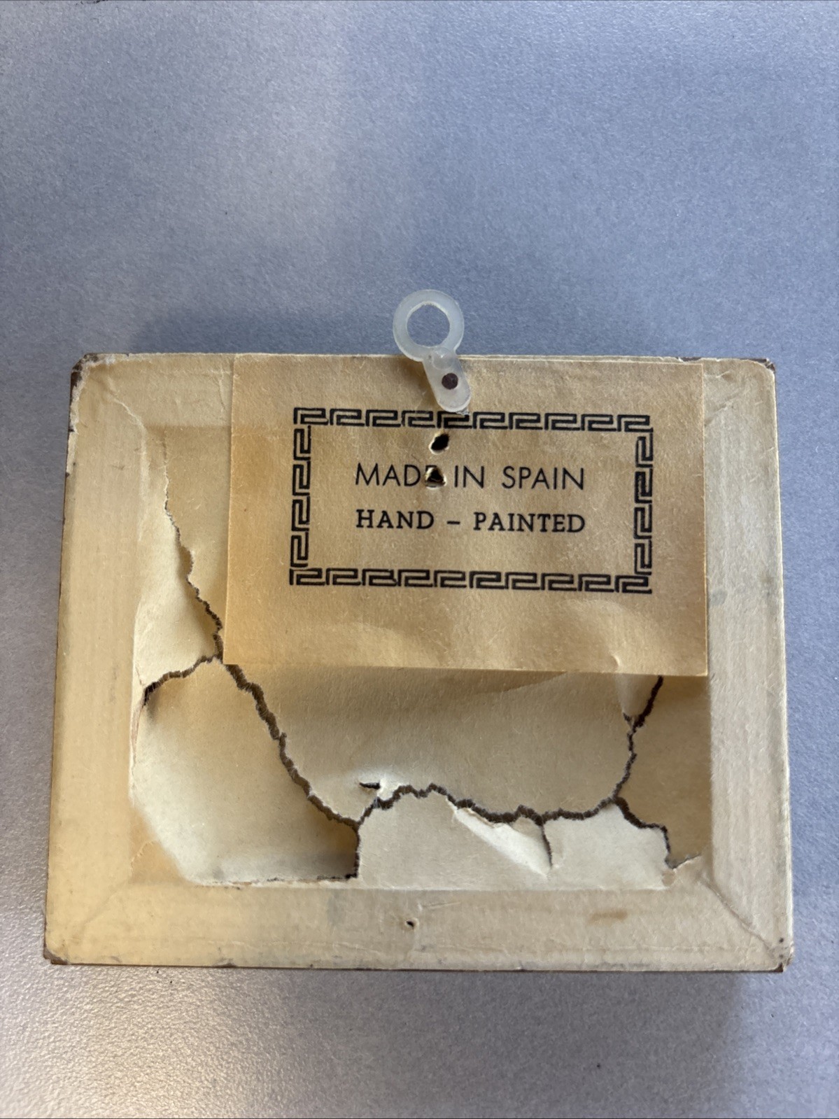 MINIATURE PAINTING FROM SPAIN FRAMED LOOKS VERY NICE FOR DOLLHOUSE 3 X 3 1/2