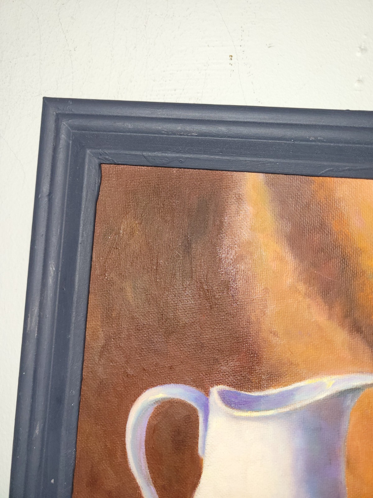 Still Life Oil Painting On Board By Susanne Corbelletta Signed Framed Art