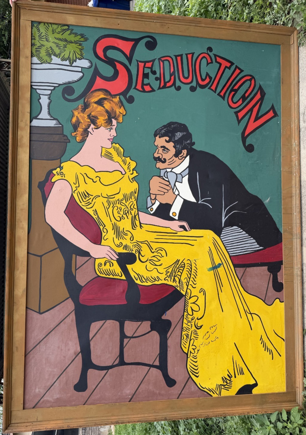 «SEDUCTION» PAINTING original americana art, large scale BUYER MUST p/u locally*