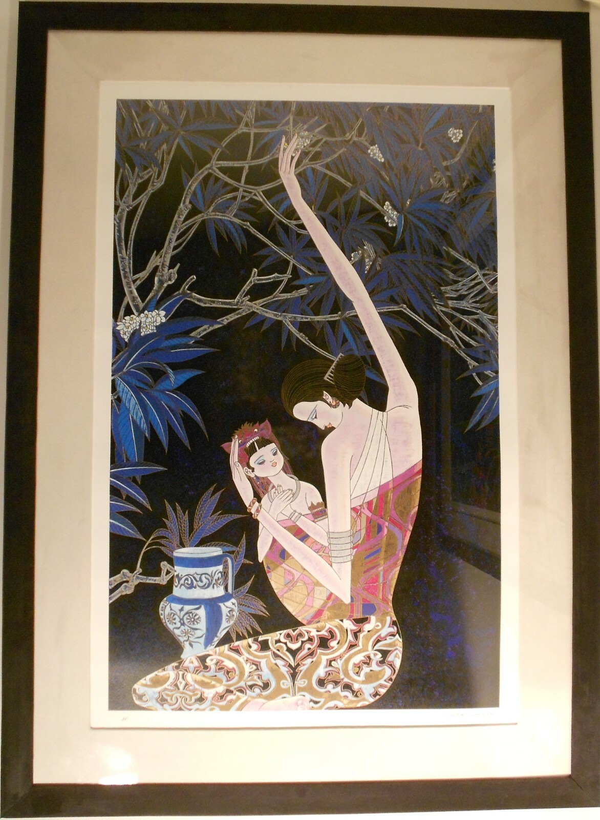 1995 «Heart to Heart» 44 x 28 Silkscreen by Ting Kuang