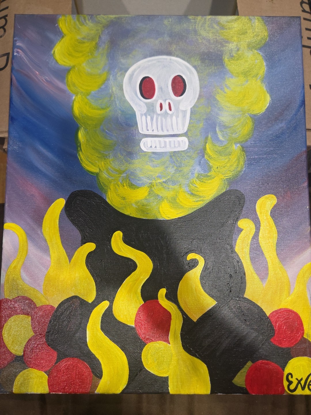 Folk Art Painting 20″ x 16″