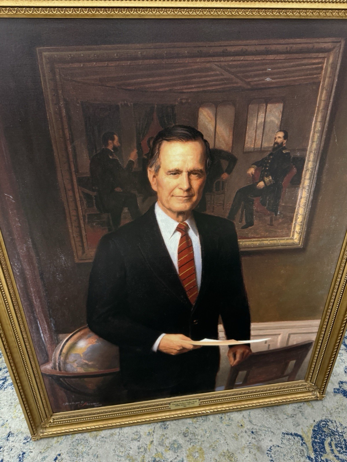 President George H. W. Bush / Huge Artwork / Official Motion Picture HOLLYWOOD