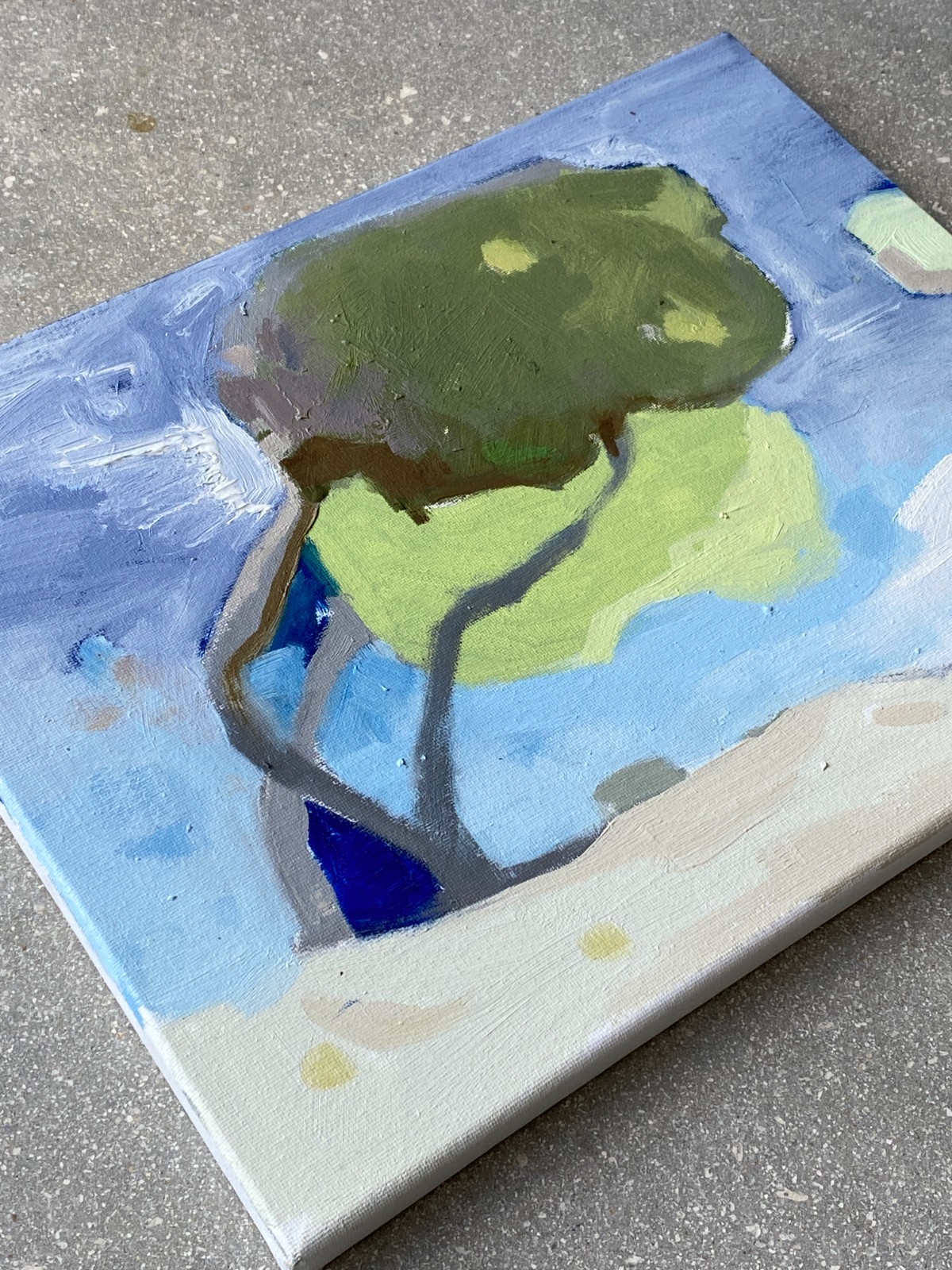 Signed Titled Fine Art Stretched Canvas Oil Painting Fantasy Landscape 11×14