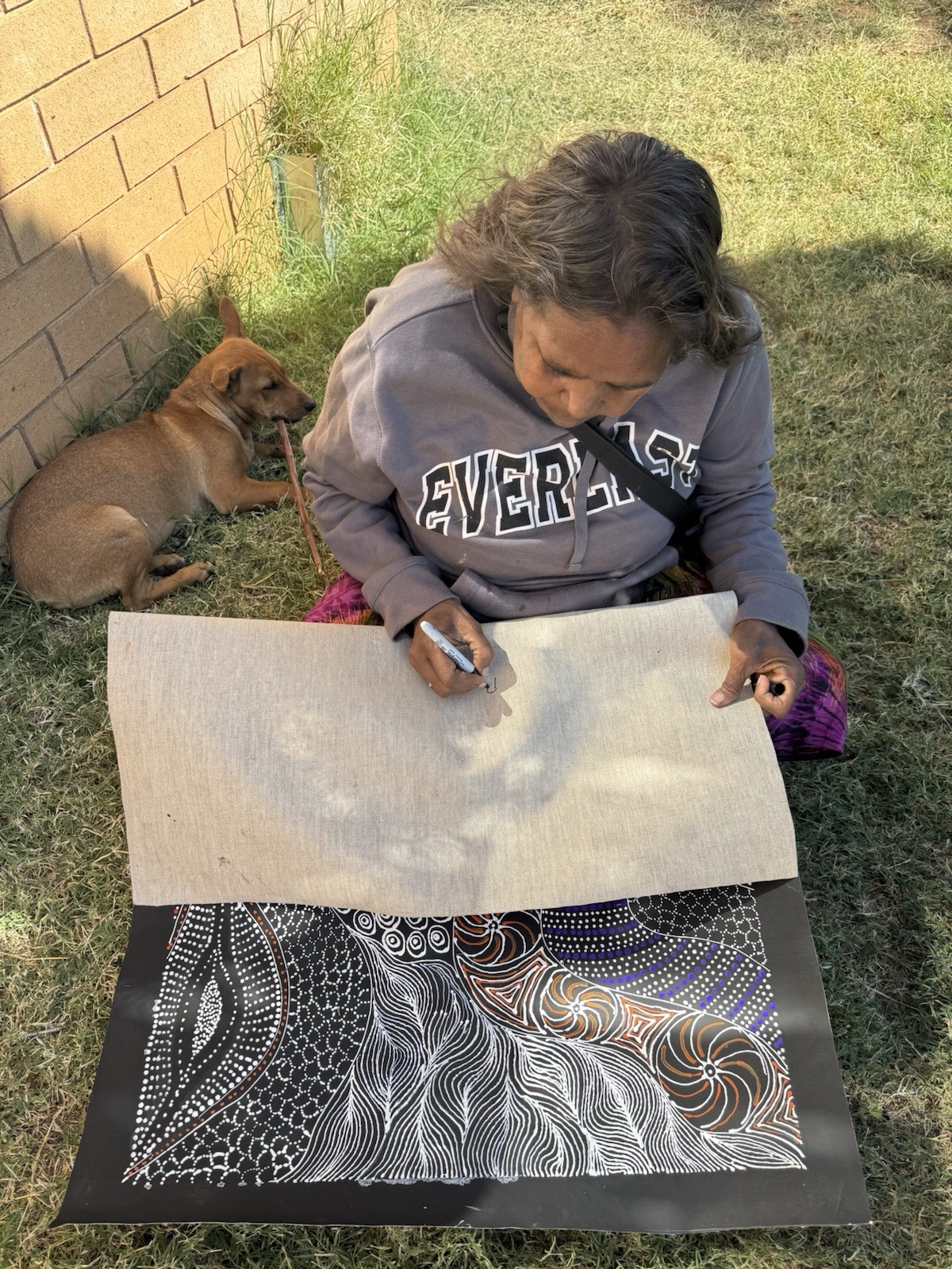 Rayleen Price Pula, Authentic Aboriginal art .Incl Photo’s and COA.