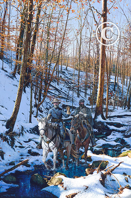 Winter Shadows of 1862 – By John Paul Strain – Studio Canvas Giclée 24 1/3 x 16