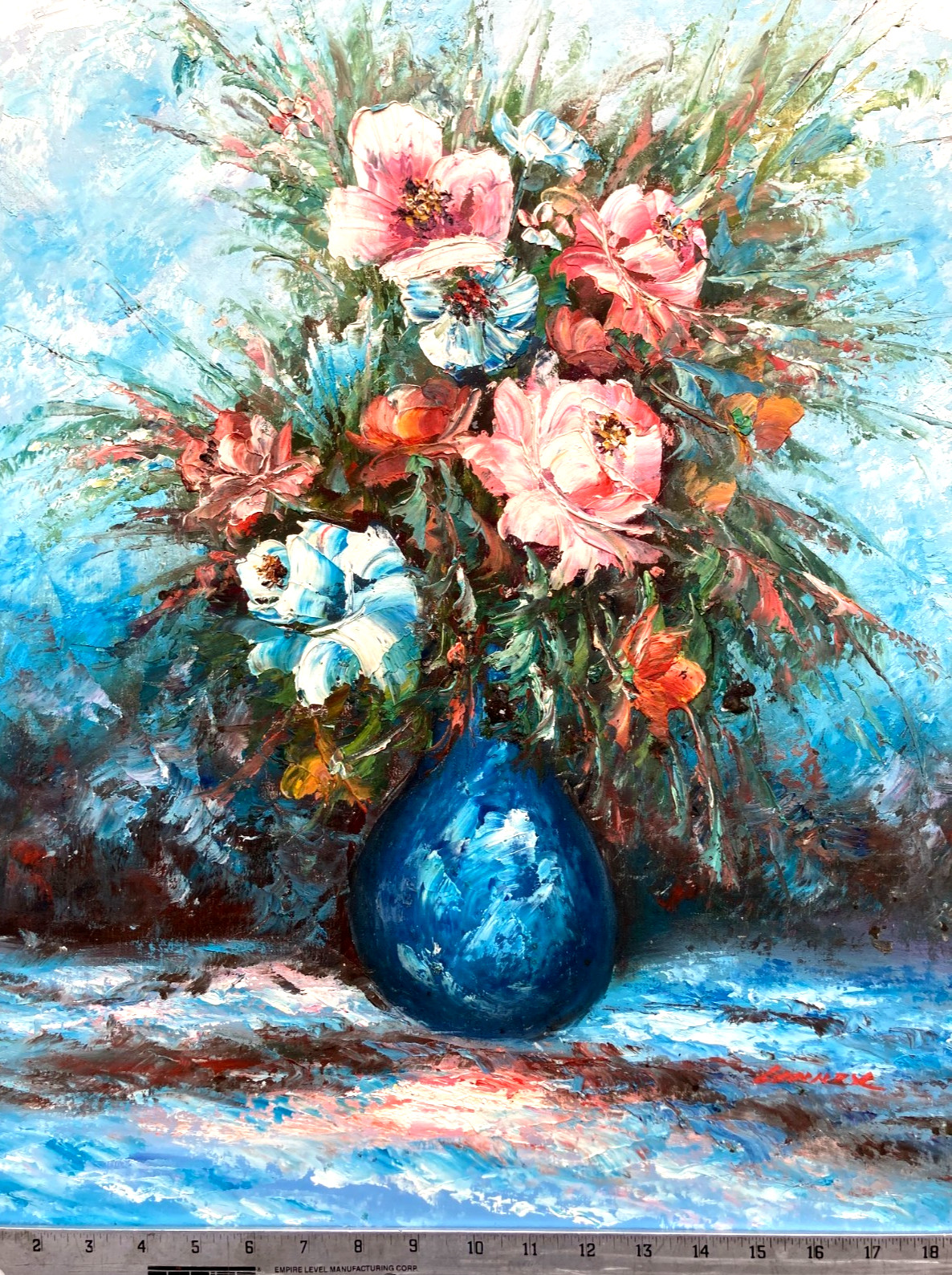 Original Oil Painting – Beautiful Bouquet in a Vase