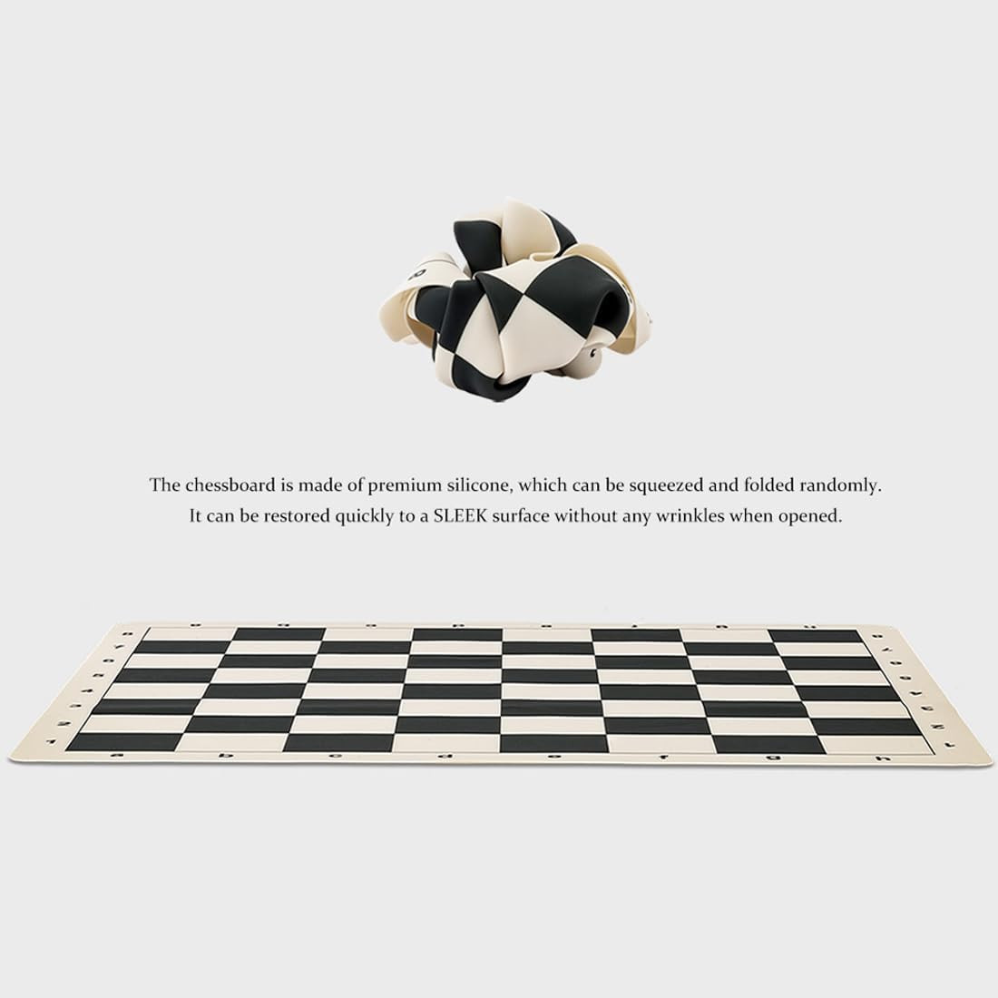 Tournament Chess Set/ 20»X20» Foldable Silicone Chess Board / 3.75» King Heig