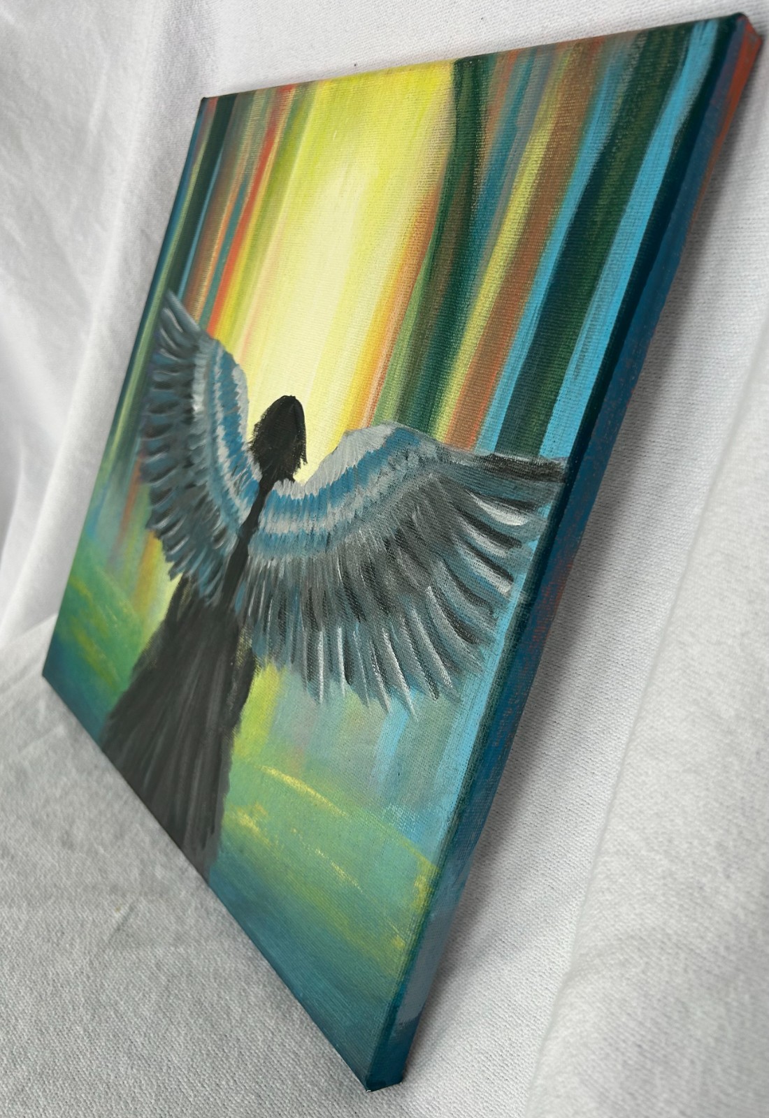 Hand-Painted Acrylic Artwork – Tutorial-Inspired Original Design