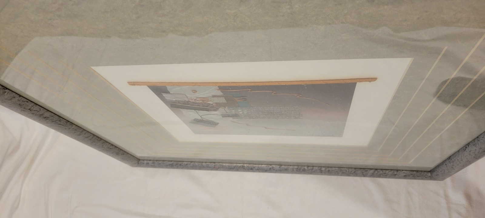 Hoi Lebadang Painting Mixed Media Original Artwork Signed Custom Framed Matted