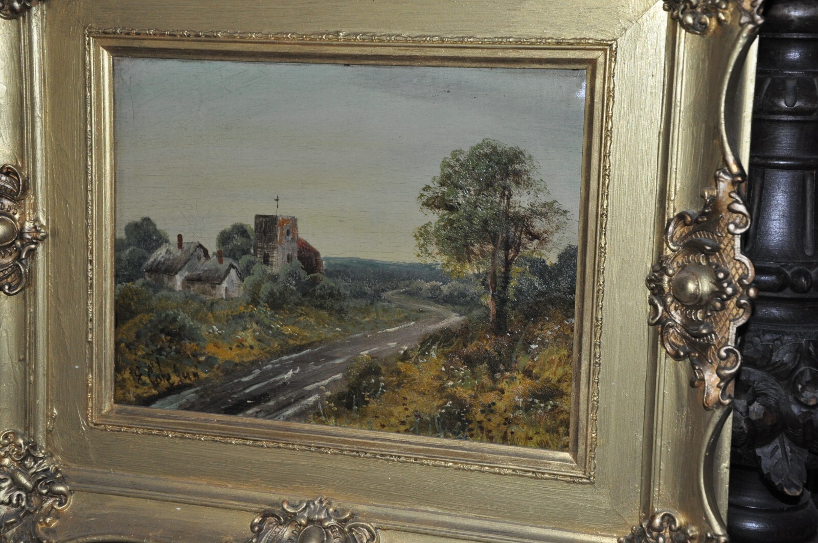 19th Century landscape Well Listed Artist: Edwin Cole 1868-1935