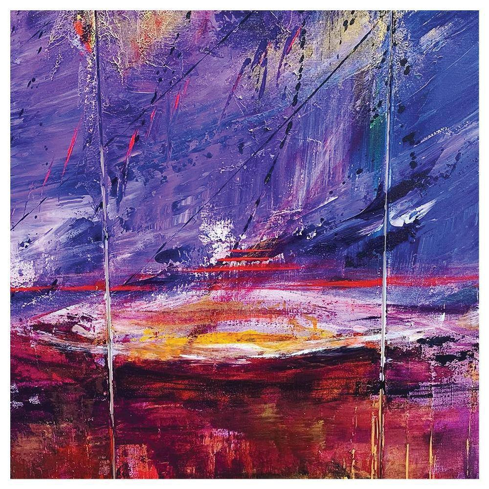 Abstract Art Design by Sarah Wahl 1-Piece Unframed Canvas Drawing Print Abstract