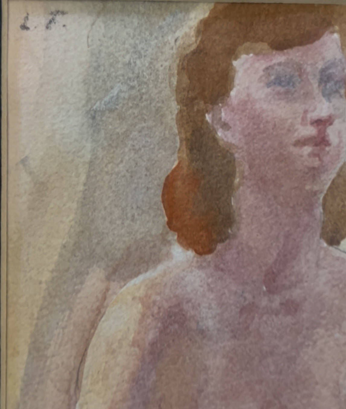 Lucian Freud, Born Berlin 1922-Died London 2011, “A Girl,” 12×7 1/2”