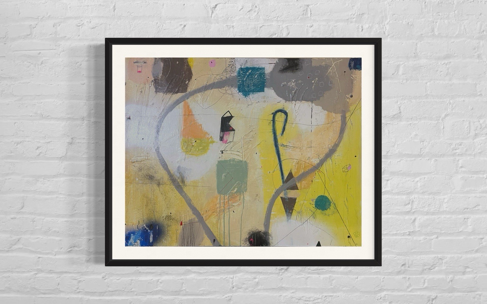Modern Home Design, Contemporary Cool Abstract Art, Wall Decor, Art Collector