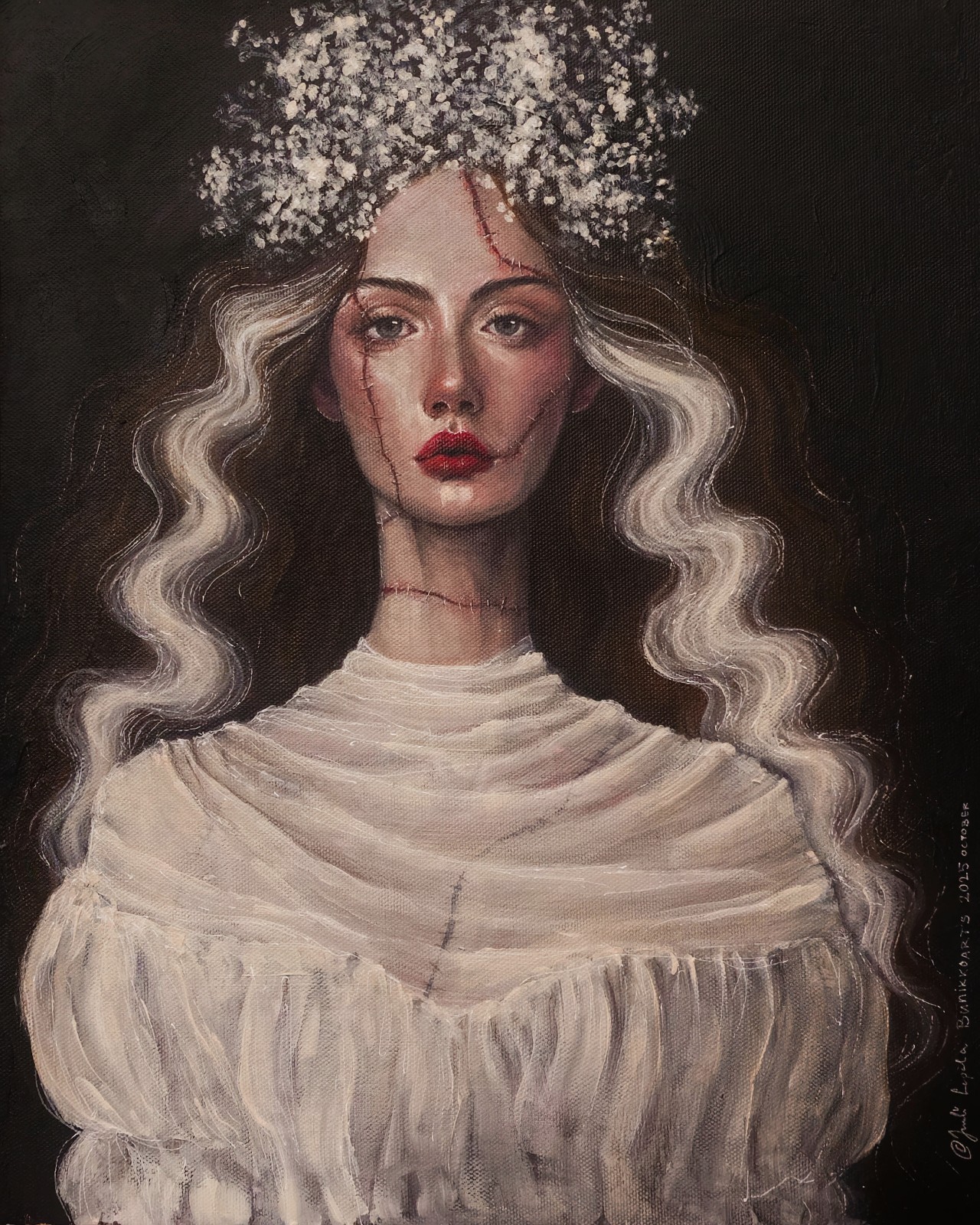 BRIDE OF FRANKENSTEIN – original art for sale by artist