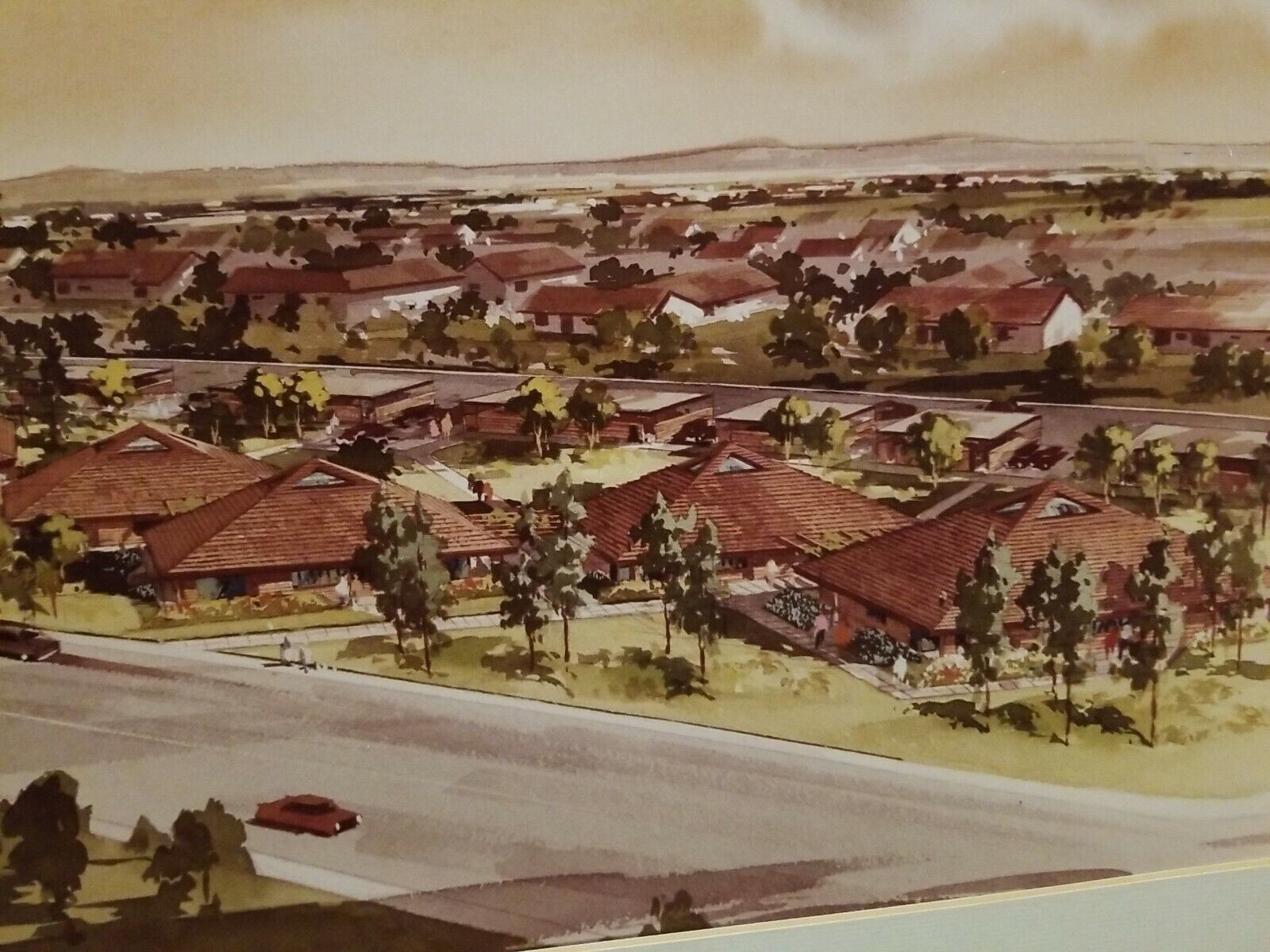 Architectural Rendering Drawings Bakersfield City Buildings Milazzo Watercolor
