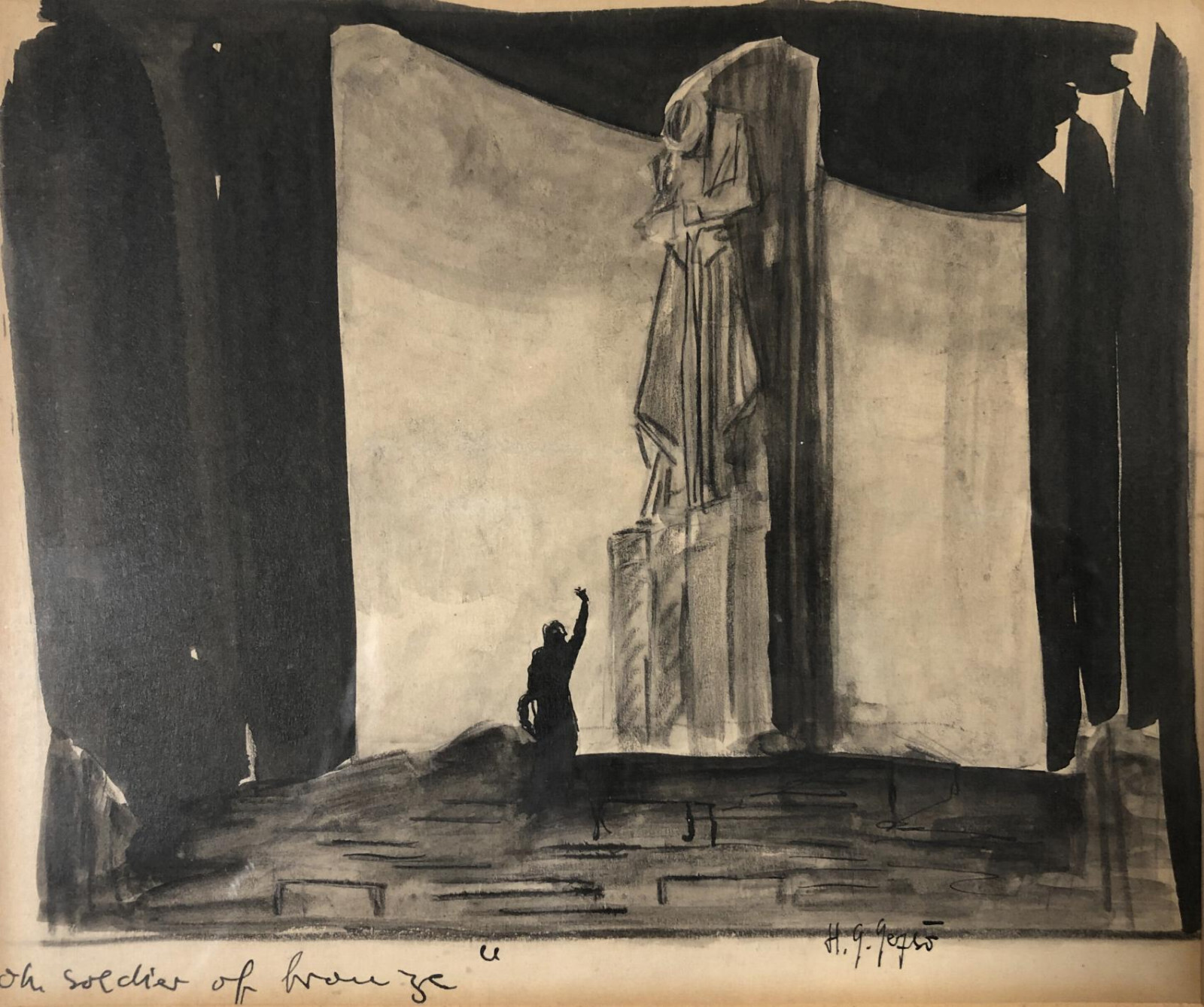 STAGE SET Design ~ MEXICAN MODERNISM ~ 1936 Cleveland Playhouse GUNTHER GERZSO