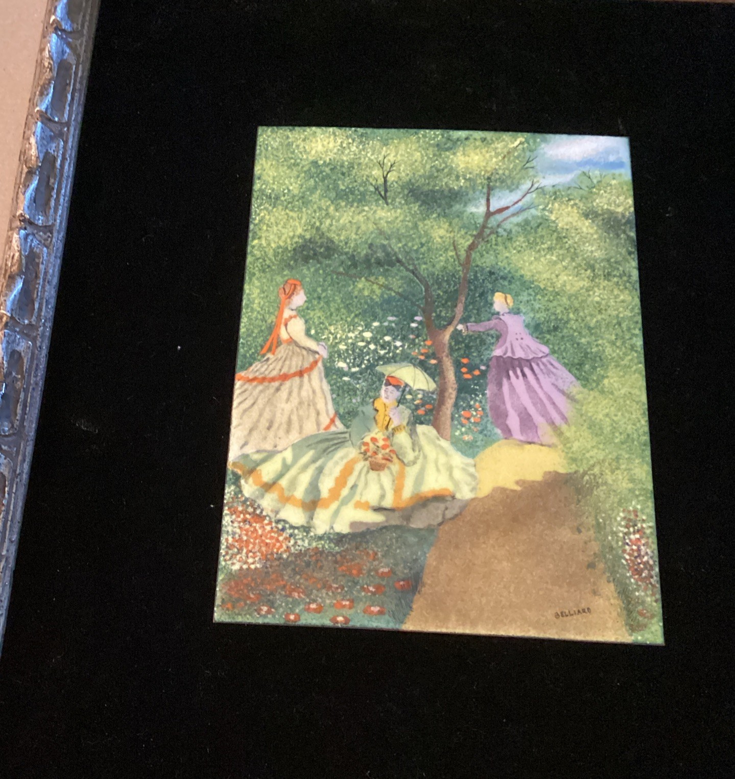 Listed Artist Daniel Belliard Sigal / Painting On Copper