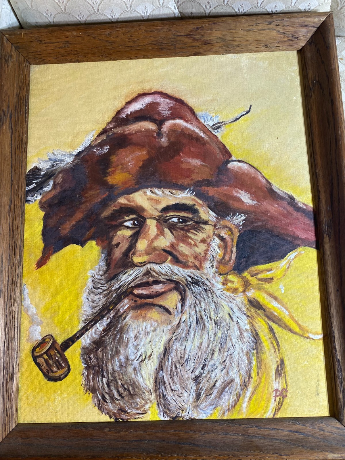 PC «Portrait Of A Sailor Scene» Oil Painting – Signed And Framed