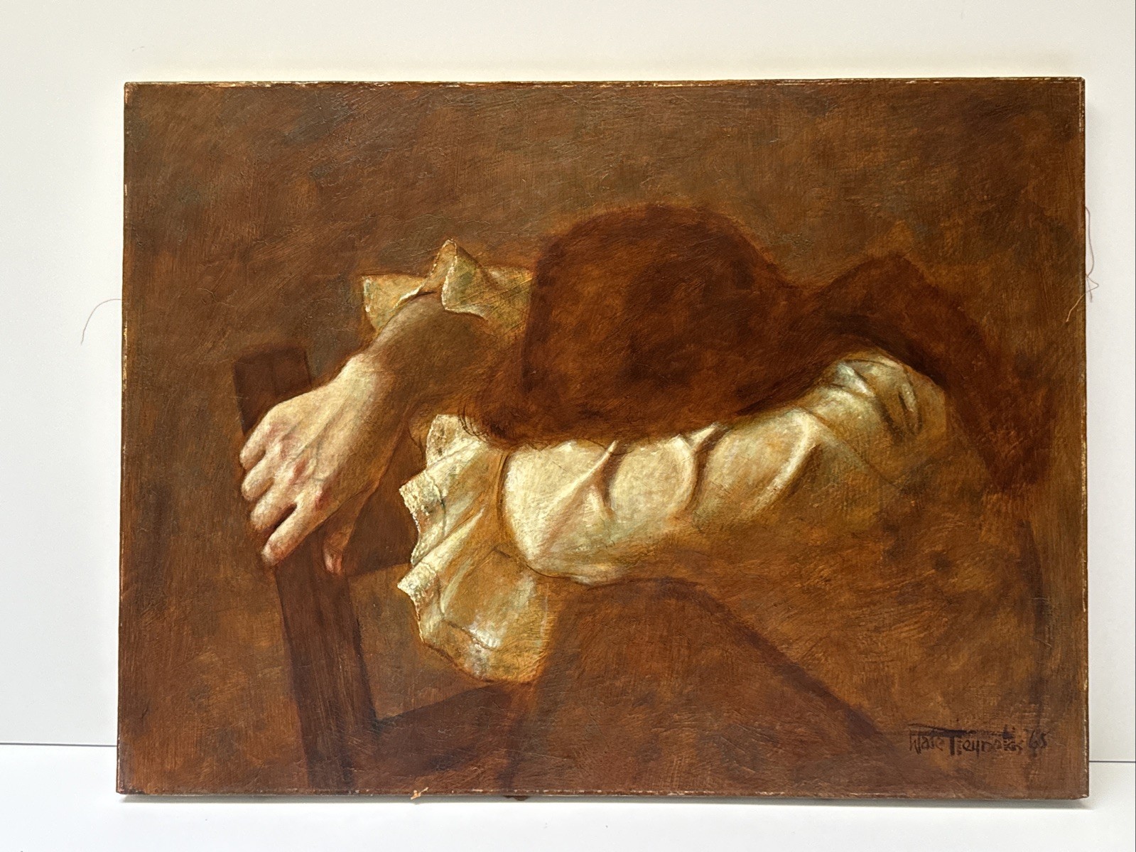 Wade Reynolds Painting Woman Female Model Masterful Masterpiece Listed 1960’s