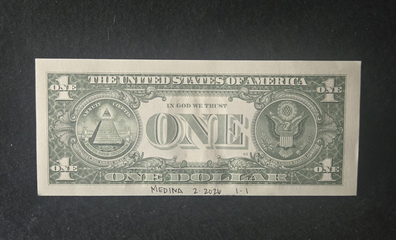JAMIE RASKIN. Hand Painted. New Bank Note. Real USD Dollar Bill. COA.