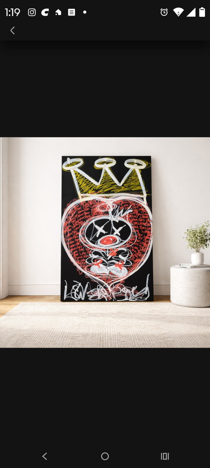Trey Coppland, Lover Boy Abstract Acrylic Painting, 20+30 in, 2026, Signed
