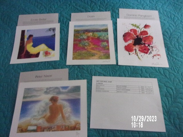 CRUISE ART from PARK WEST GALLERY, WHOLESALE LOT OF 4