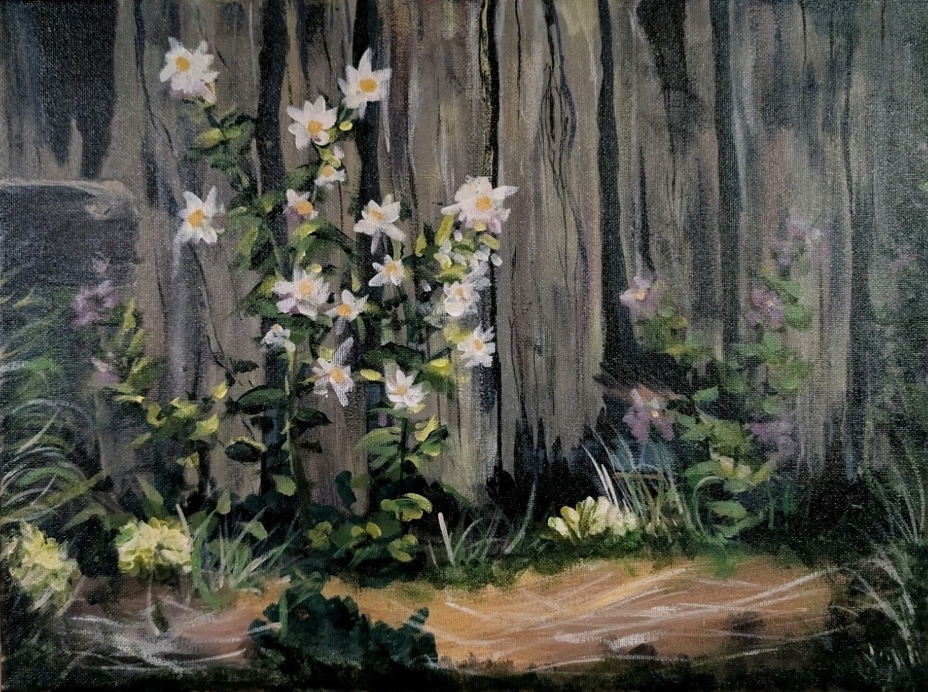 Wildflowers (Acrylic painting on Canvas)