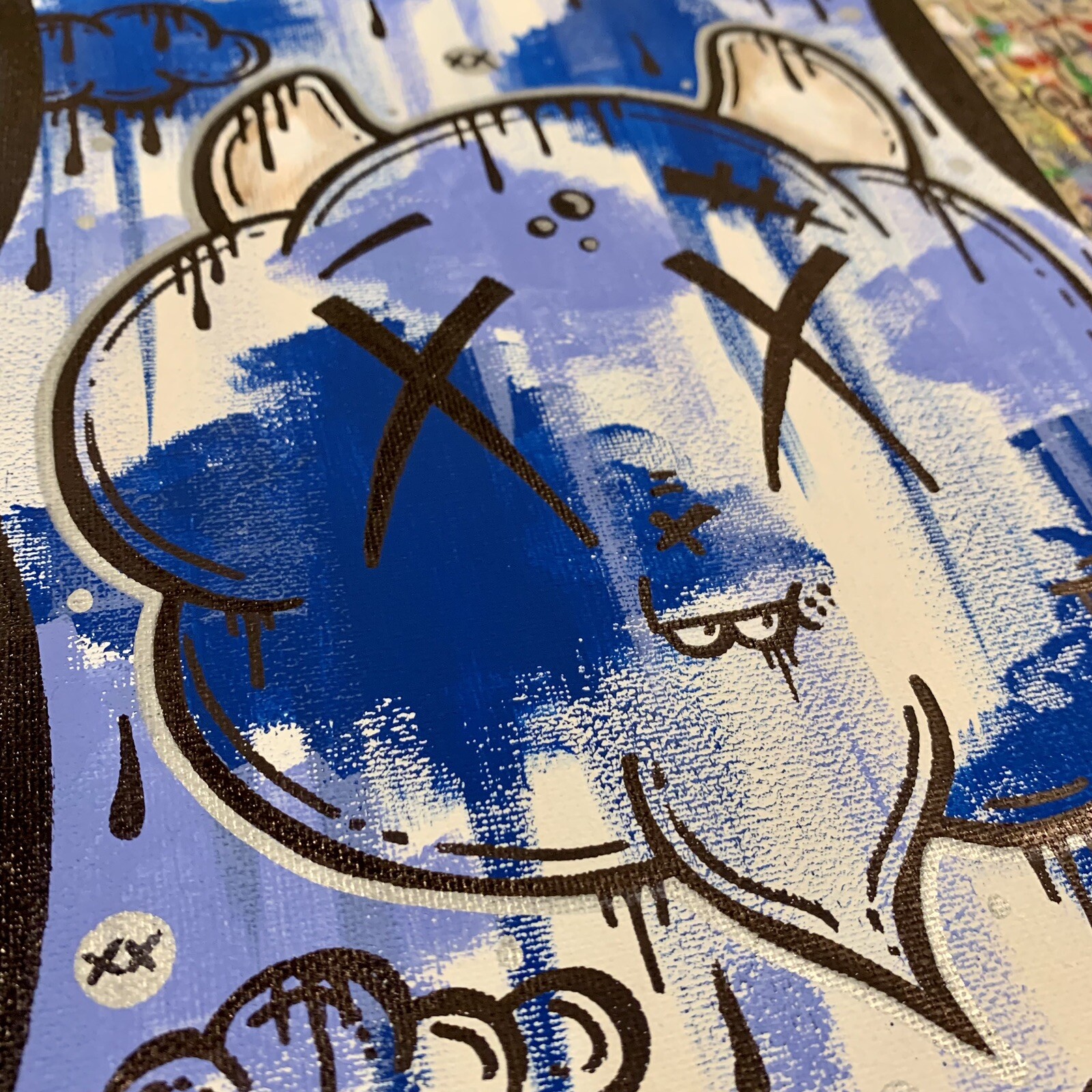 Ghostgrl Graffiti Art ORIGINAL Street Modern NYC Pop 10×8 PAINTING USA Canvas