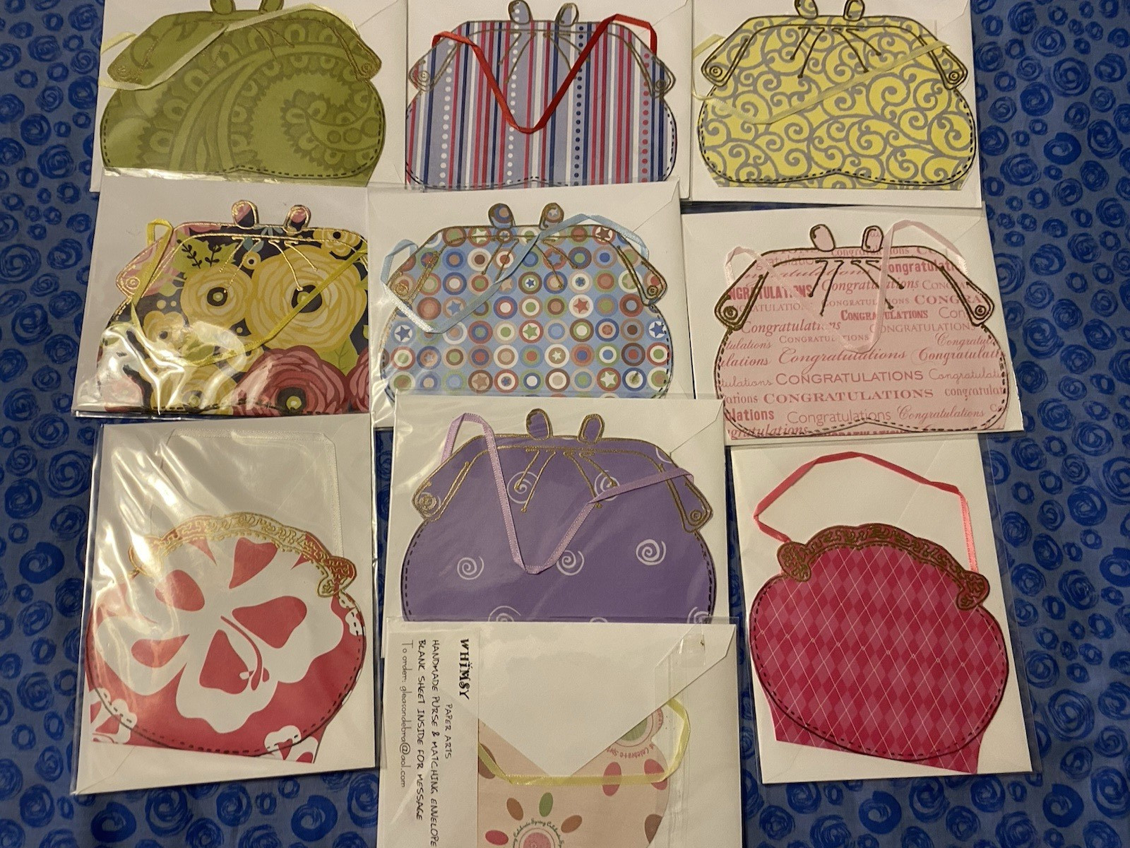 Whimsy Mini Purse w/ envelope – Set of 10