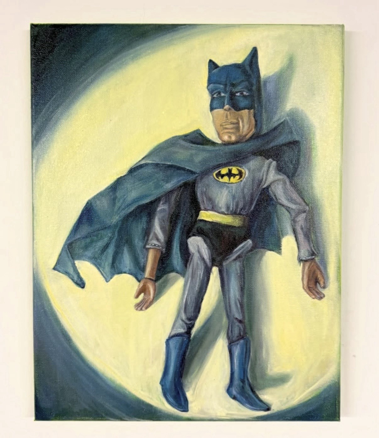Batman, Superhero Art, Oil Painting, Unframed Single Piece, Comics