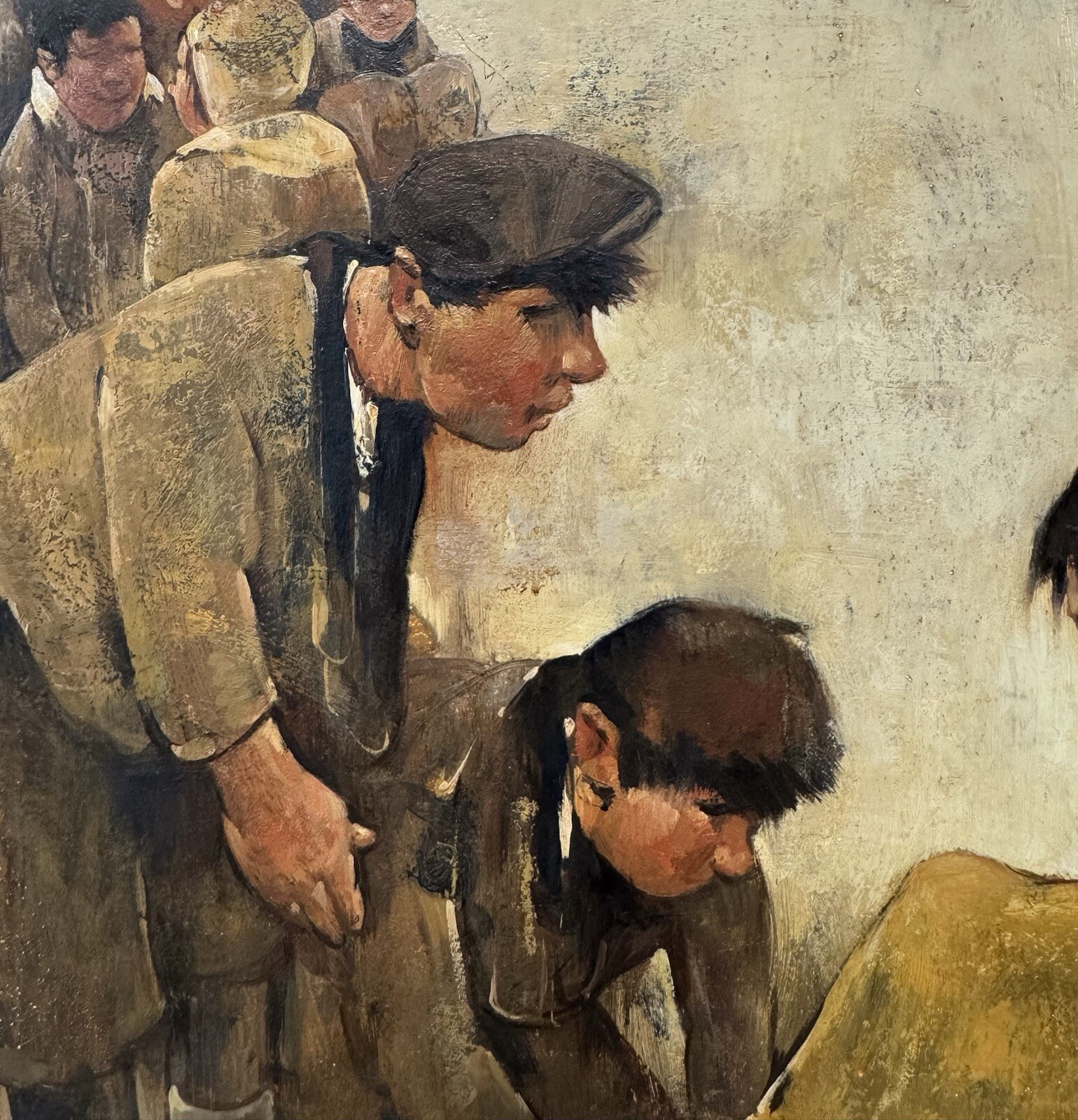 Exceptional 20th C. Willem van den Berg “Children in the Snow” Oil Dutch Master