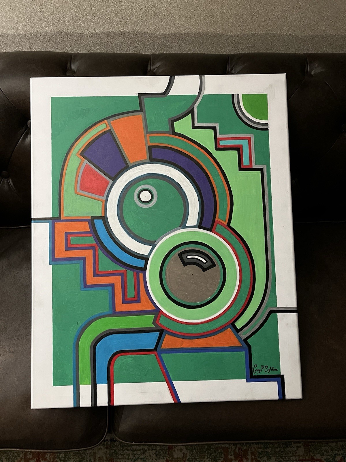 Original Oil and Acrylic Painting On Canvas By C. Coghlan 24”x30”