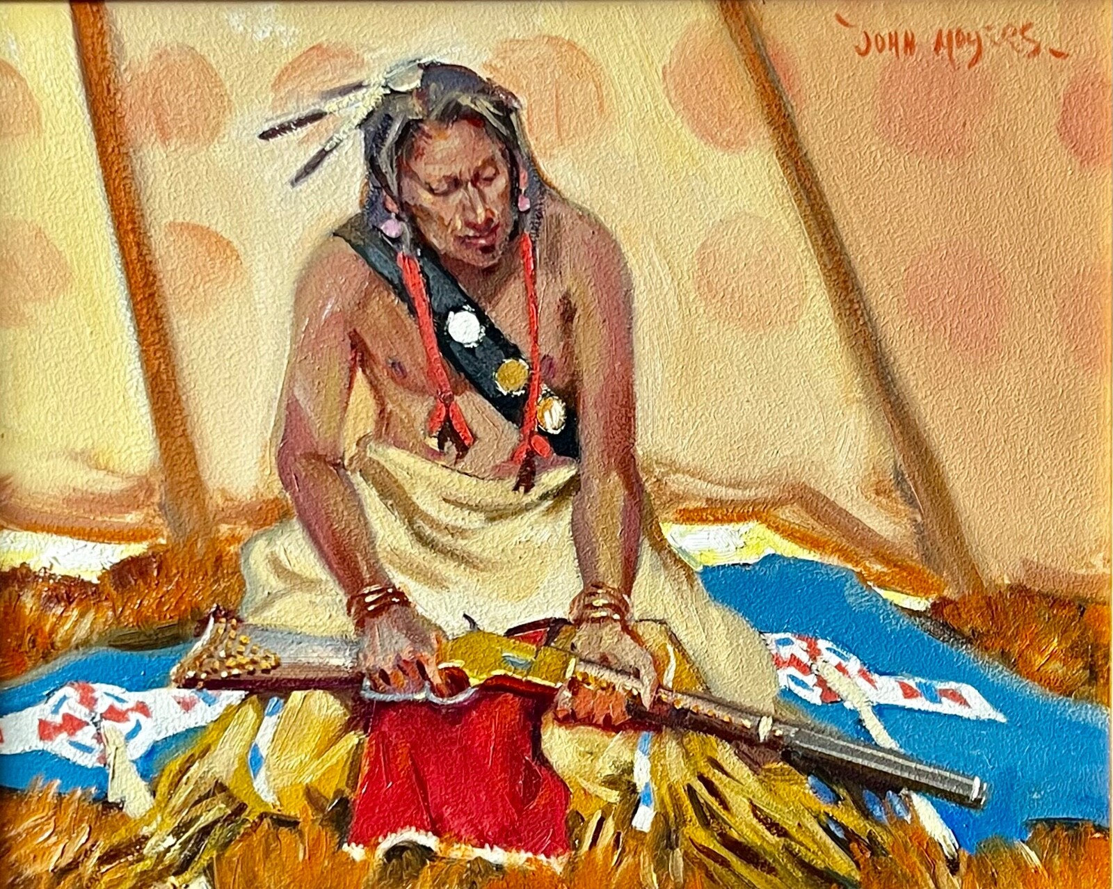THE YELLOWBOY (2023) by John Moyers ~ Oil on Board Painting