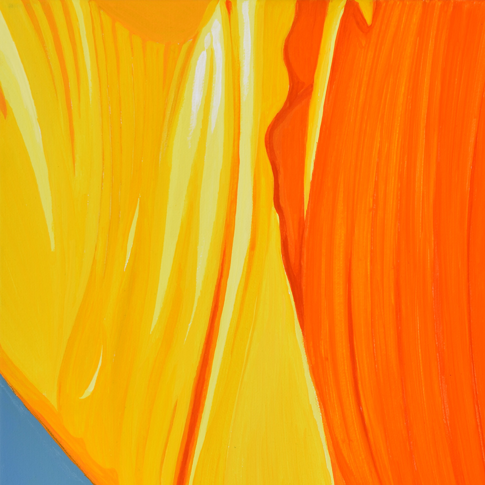Alex Nizovsky — CALIFORNIAN POPPY #7 — Modern / Pop Art Floral Painting 18″x24″
