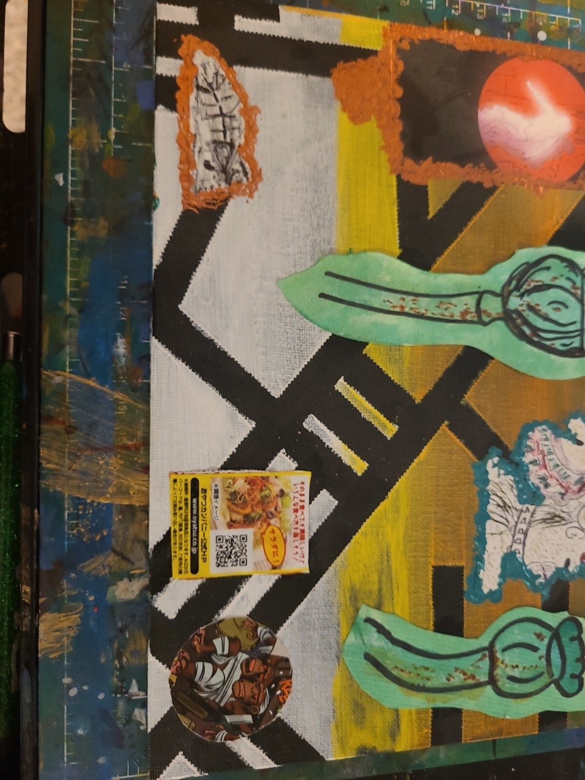 Original Art Monkey Poppy Desert Chimp On Back Heroin Chimp Drug War Casualties