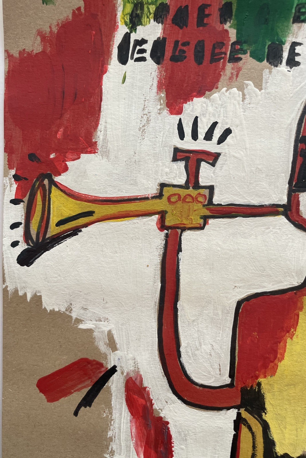 2 X Jean Michel Basquiat Original Painting Drawings Graffiti Street Art NYC F67