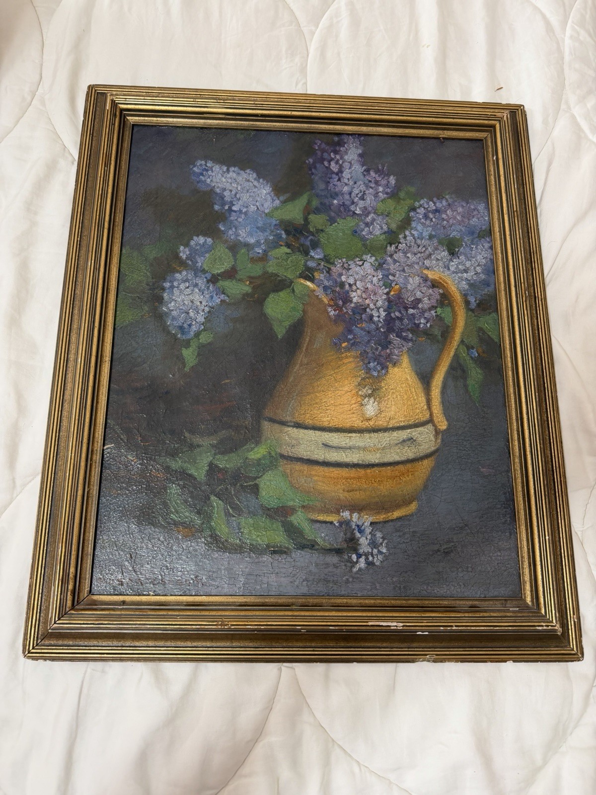 Susan Cressy Art Museum Artist Original Stilllife Oil Painting Signed Front Back