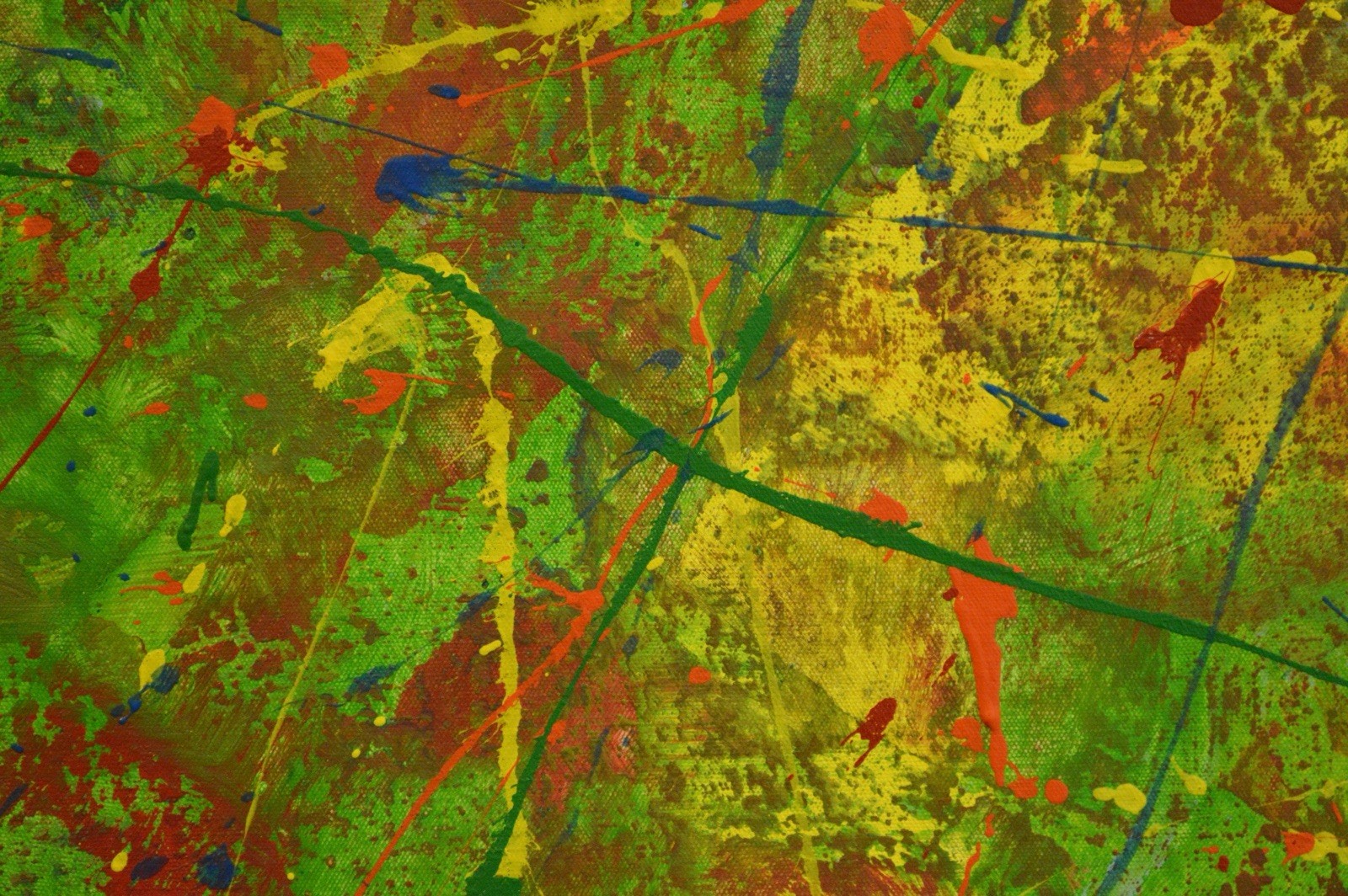 Mark Little Original￼ Giant Canvas Painting 81”X62” (6 Foot 9 inch) Abstract XXL