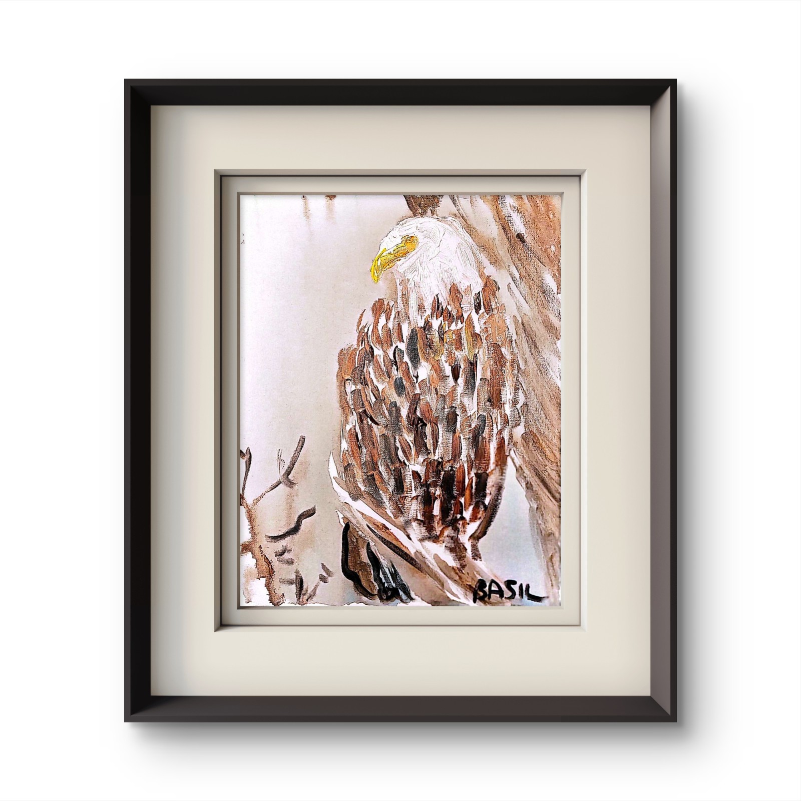 Bald Eagle Contemporary Expressionist Original Painting.