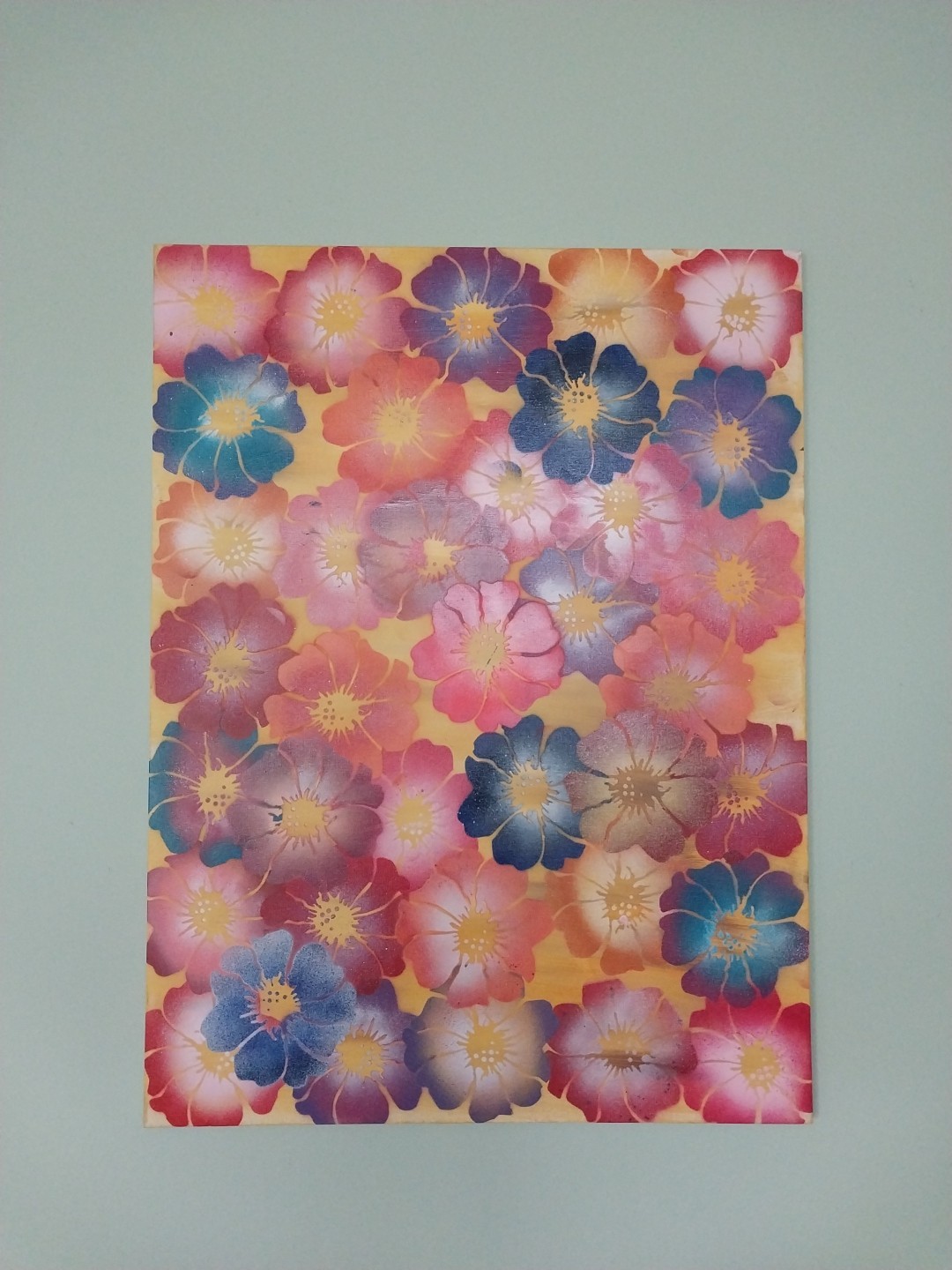Original Artwork By Joe Piccione 37 Flowers Size 30×40 Inch Canvas