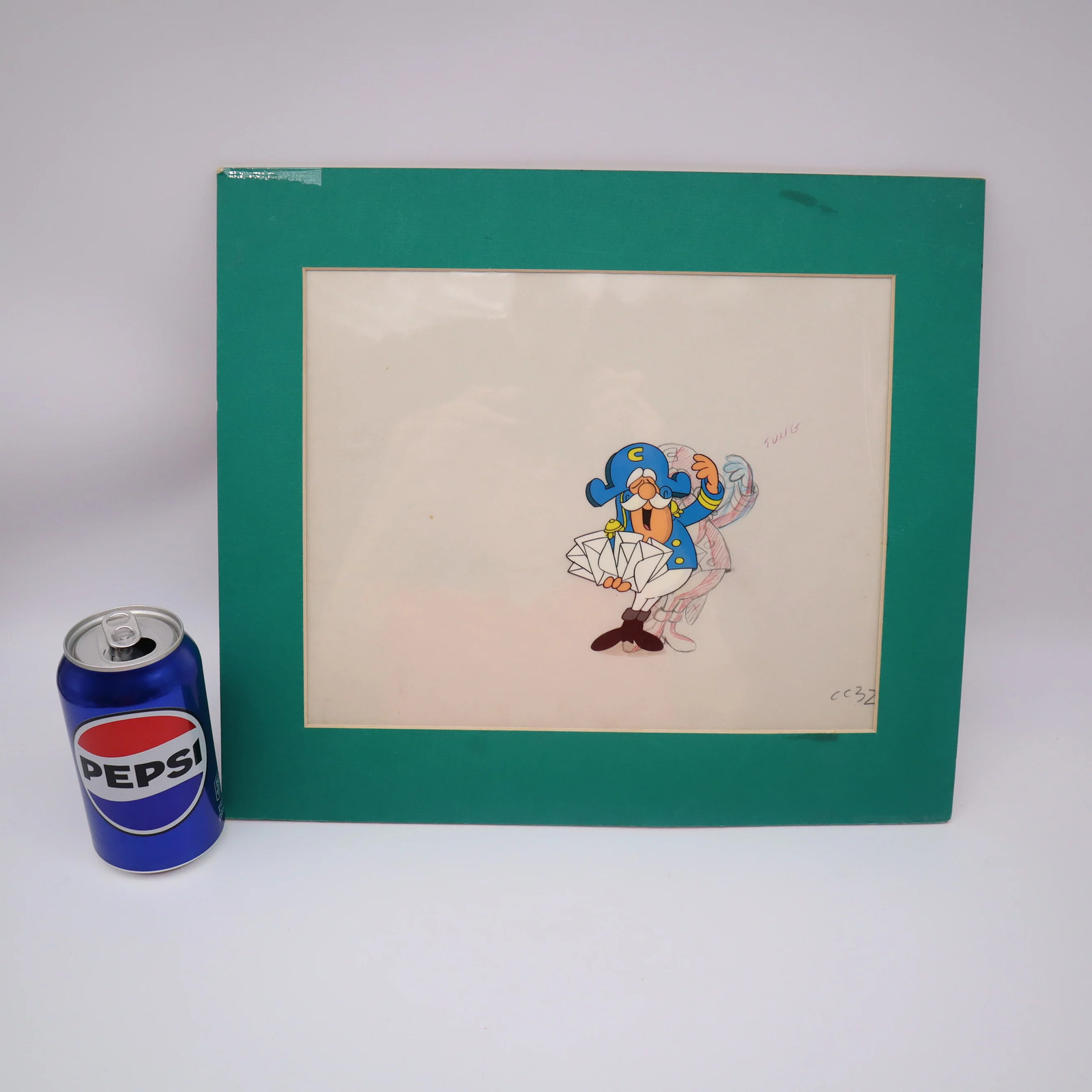Original Hand-Painted Artwork: CAPTAIN CAP’N CRUNCH DRAWING & ANIMATION CEL!