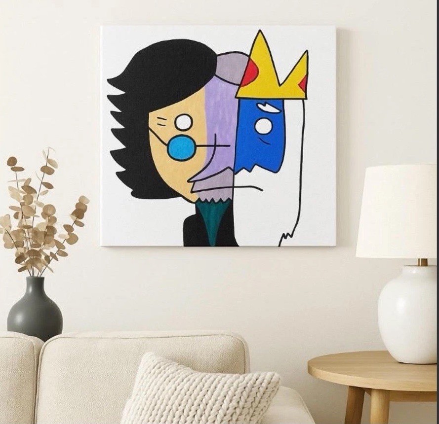 Ice King Transformation Painting Adventure Time