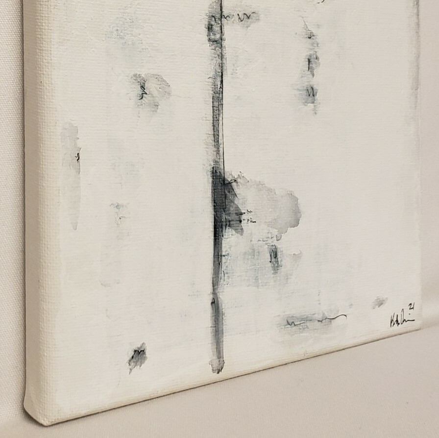 No.975 Original Abstract Modern Minimal Urban Industrial Painting By K.A.Davis