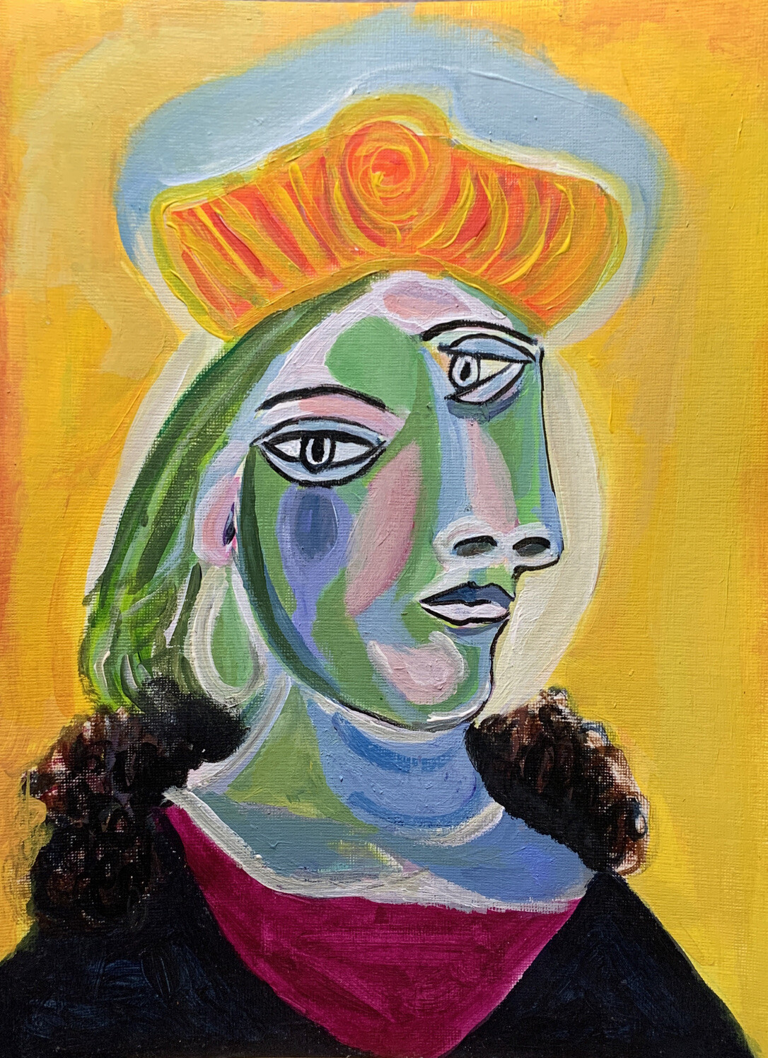 Pablo Picasso, Bust of a woman (Dora Maar) handpainted reproduction painting
