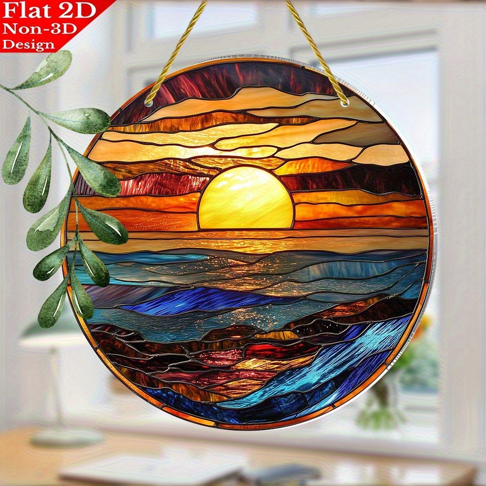 8″ Ocean Sunset Suncatcher