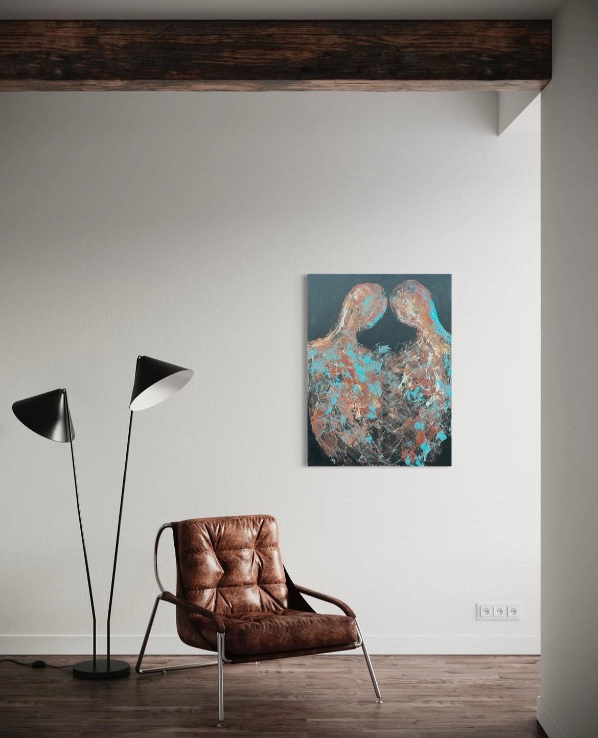 Original Painting By Chris Butler “Divine” Acrylic On Canvas 40×30 New 2025